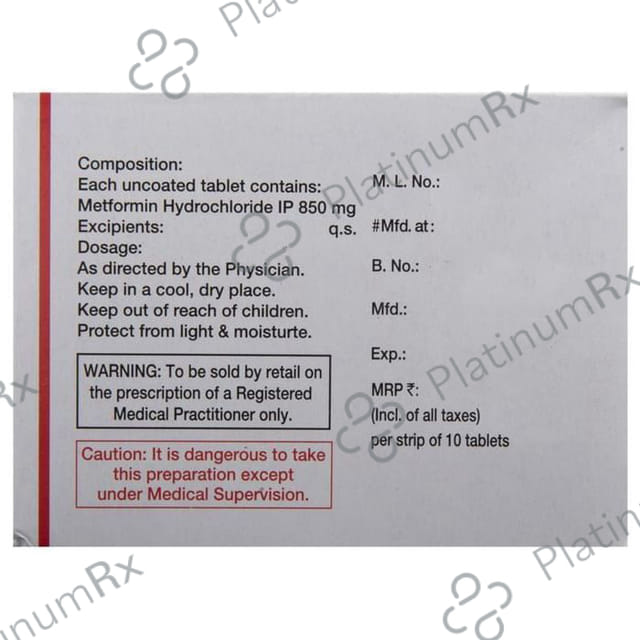 Bigomet 850mg Tablet 10s