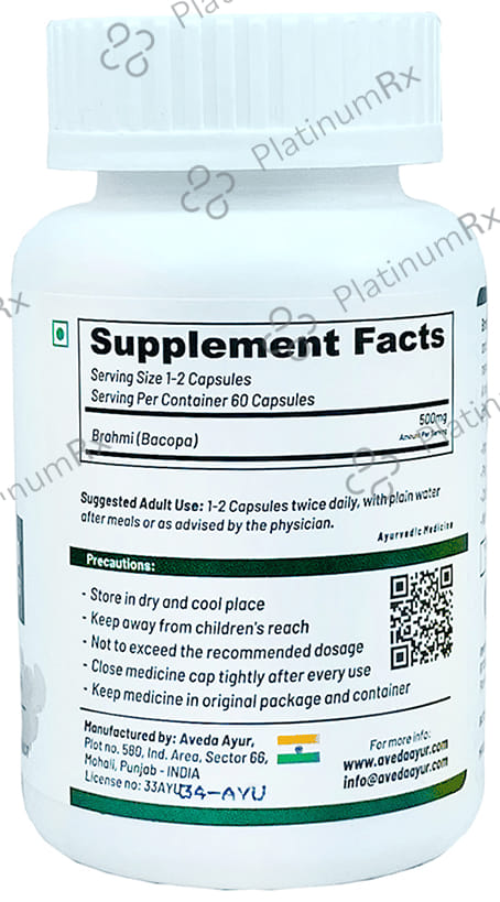 Life Aveda Premium Brahmi Veg Capsule