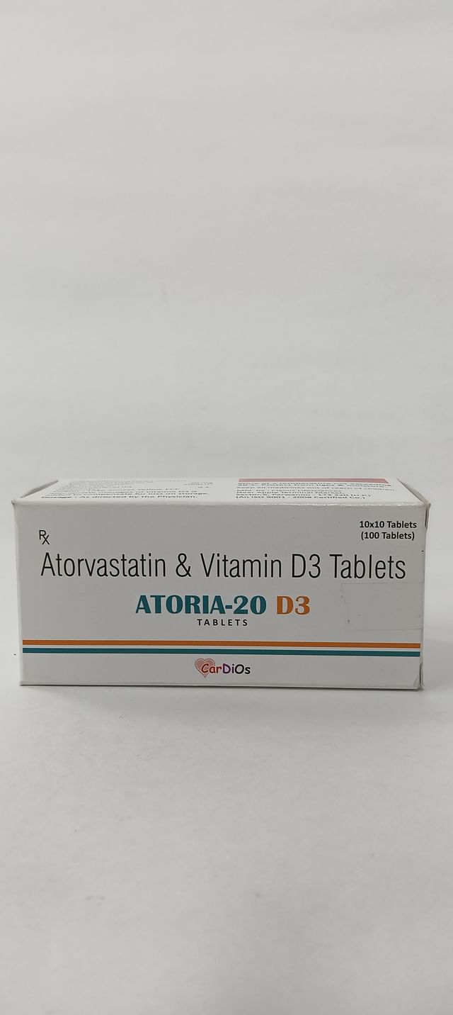 Atoria 20mg/1000IU D3 Tablet 10s