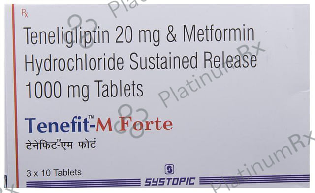 Tenefit M Forte 1000/20mg Tablet SR 10s