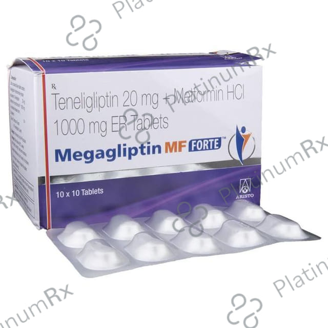 Megagliptin MF Forte 1000/20mg Tablet 10s