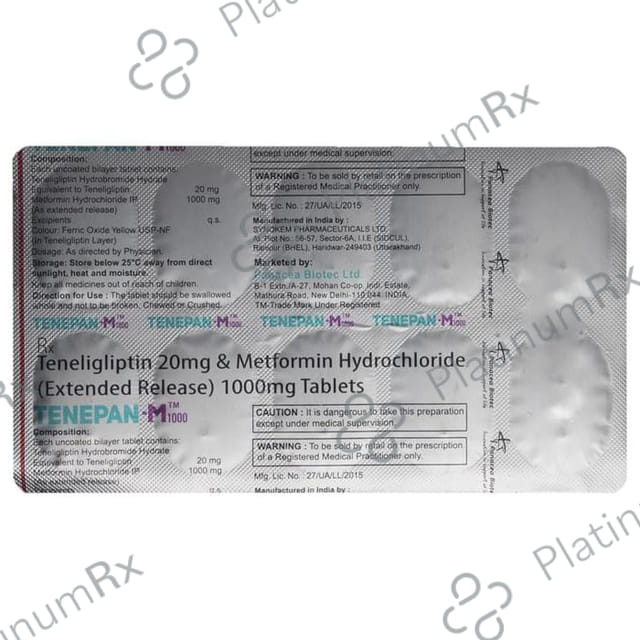 Tenepan M 1000/20mg Tablet ER