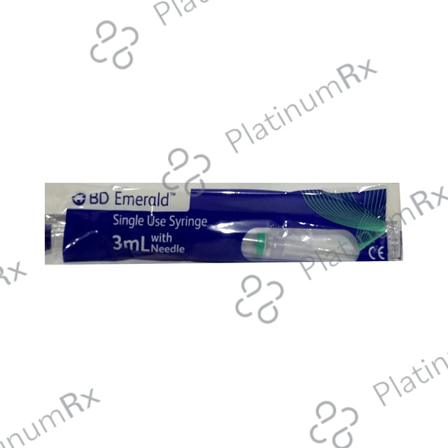 BD Emerald 3ml Syringe with Needle 24G x 1inch
