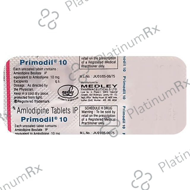Primodil 10 Tablet