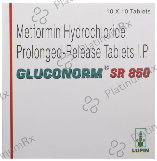 Gluconorm 850mg SR Tablet PR 10s