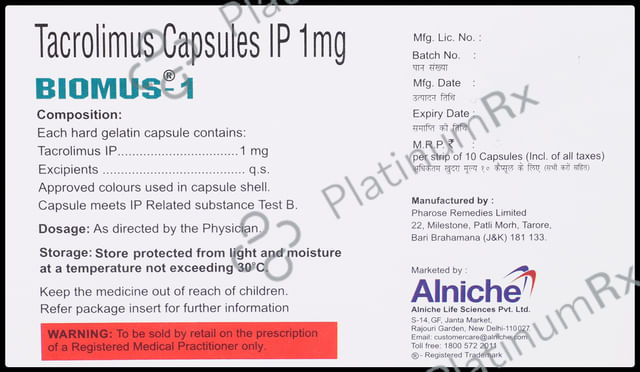 Biomus 1mg Capsule 10s