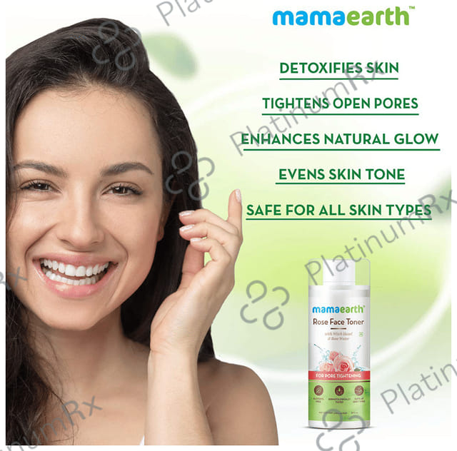 Mamaearth Rose Face Toner - Alcohol-Free - For All Skin Types