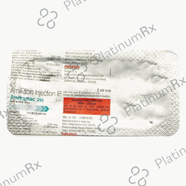 Amikamac 250mg Injection 2ml