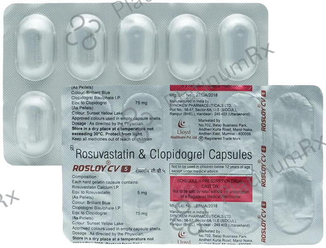 Rosloy CV 5/75mg Capsule 10s