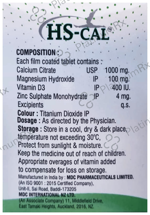 HsCal Tablet 10s