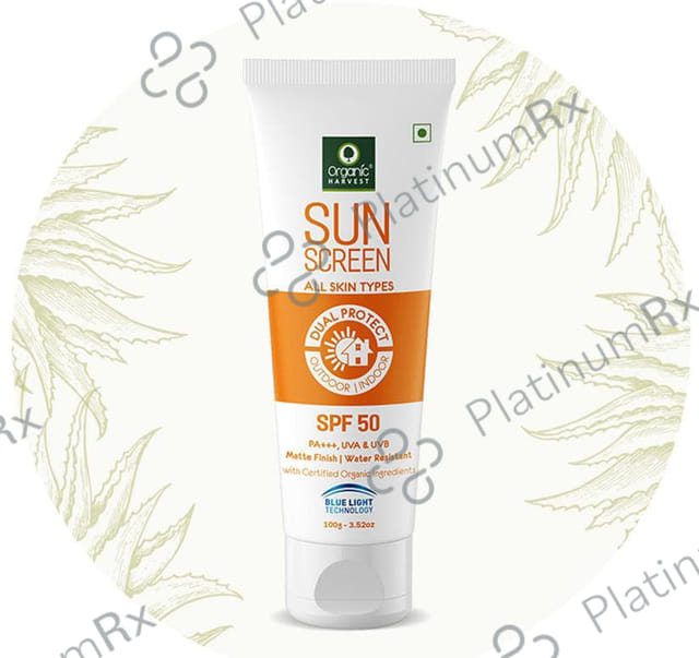 Organic Harvest SPF 50 Sunscreen Cream 100gm