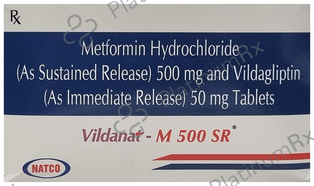 Vildanat M 500/50mg Tablet 10s