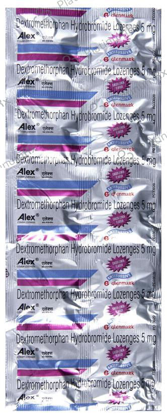 Alex Cough 5mg Lozenges Lemon Ginger 10s