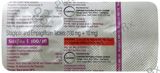 Sitabite E 100/10mg Tablet 10s
