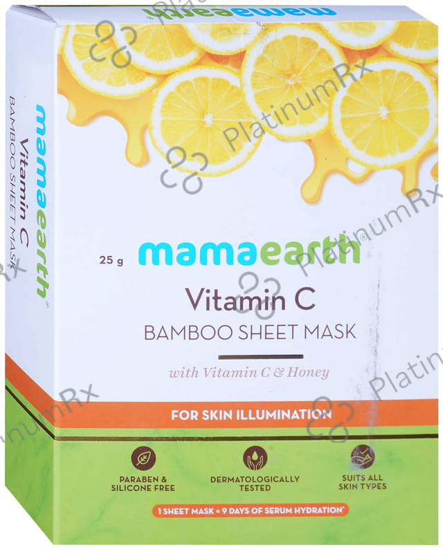 Mamaearth Vitamin C Bamboo Sheet Mask