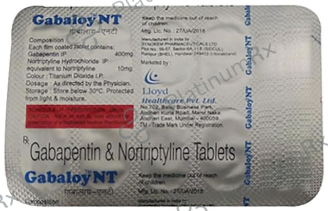 Gabaloy NT 400/10mg Tablet 10s