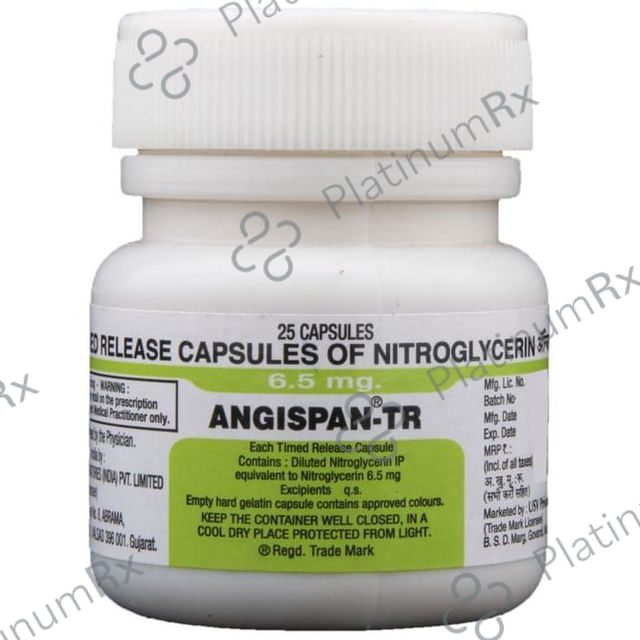 Angispan TR 6.5mg Capsule
