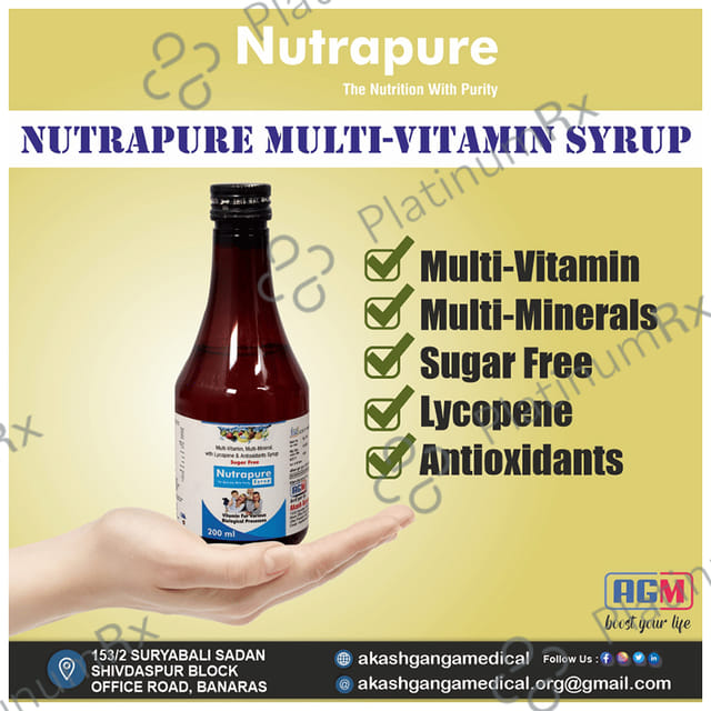 Nutrapure Syrup Sugar Free