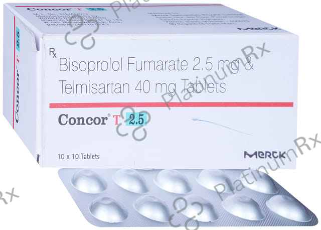 Concor T 2.5/40mg Tablet 10s