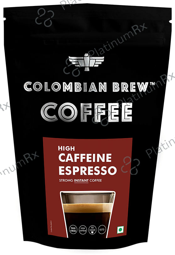 Colombian Brew High Caffeine Espresso Strong Instant Coffee