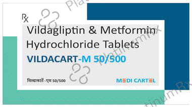 Vildacart-M 50/500 Tablet