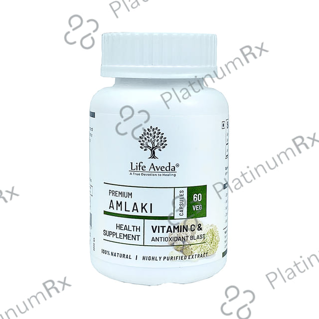 Life Aveda 500mg Premium Amlaki Veg Capsule 60s