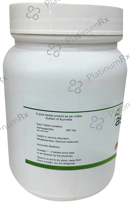 Jain Ashwagandha (Withania Somnifera) 850mg Tablet 1000 tablets