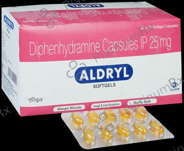 Aldryl 25mg Soft Gelatin Capsule 10s
