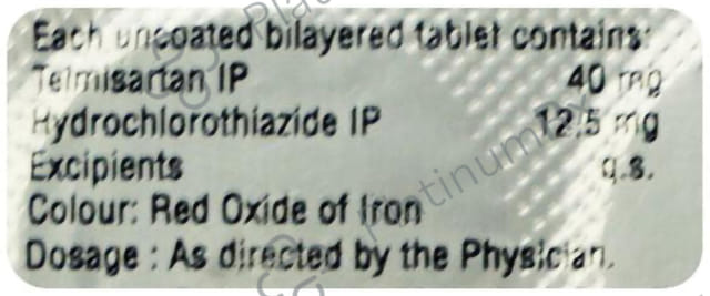Telque H 40/12.5mg Tablet 15s
