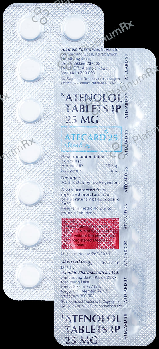 Atecard 25mg Tablet 14s