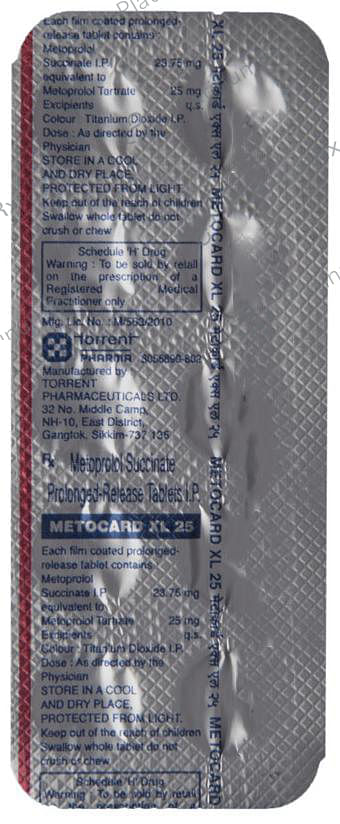 Metocard XL 25mg Tablet 10s