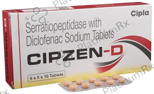 Cipzen D 50/10mg Tablet 10s