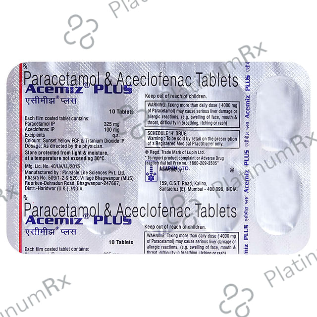Acemiz Plus Tablet 10s