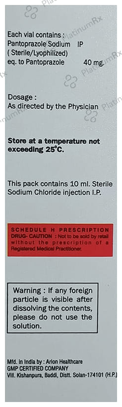 Pantosin 40mg Injection 1s