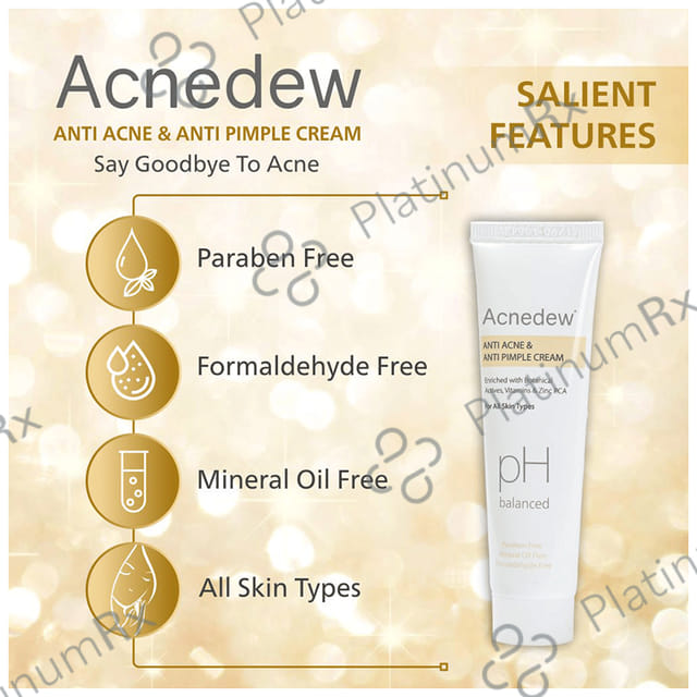 Acnedew PH Balanced Anti Acne & Anti Pimple Cream (25gm Each) 4 Tube