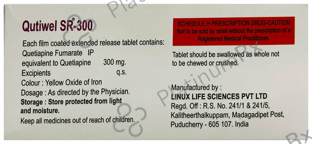 Qutiwel 300mg Tablet SR