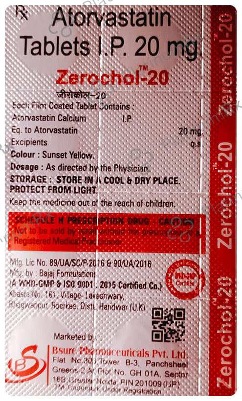 Zerochol 20 Tablet