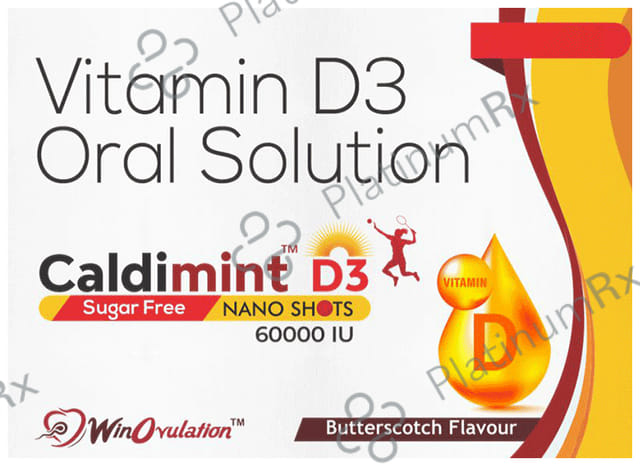Caldimint D3 Nano Shot 60000 IU (5ml Each) Butterscotch Sugar Free