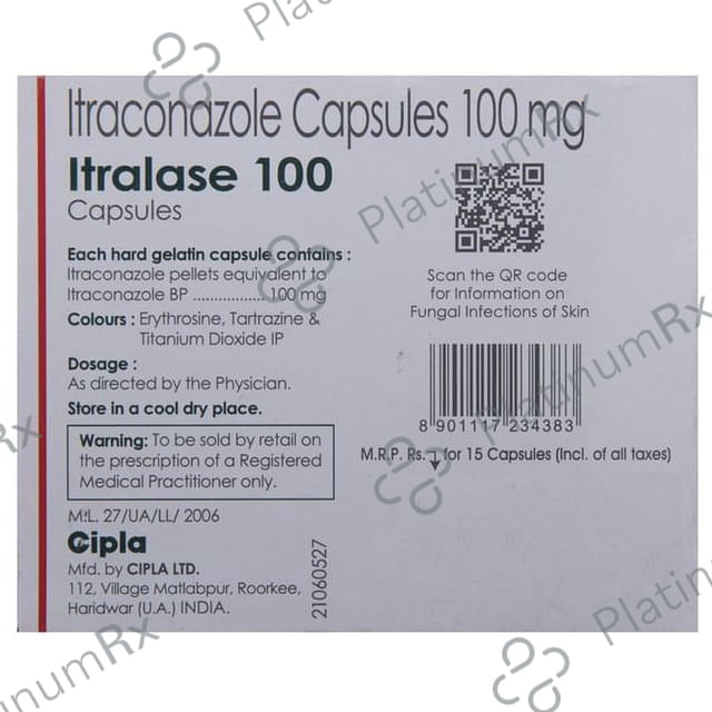 Itralase 100mg Capsule 15s