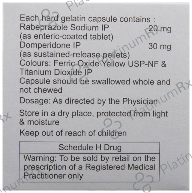 Acera D 30/20mg Capsule SR 10s