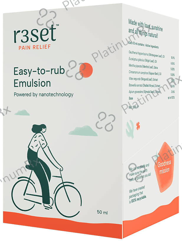 R3SET Instant Pain Relief Nanotech Emulsion