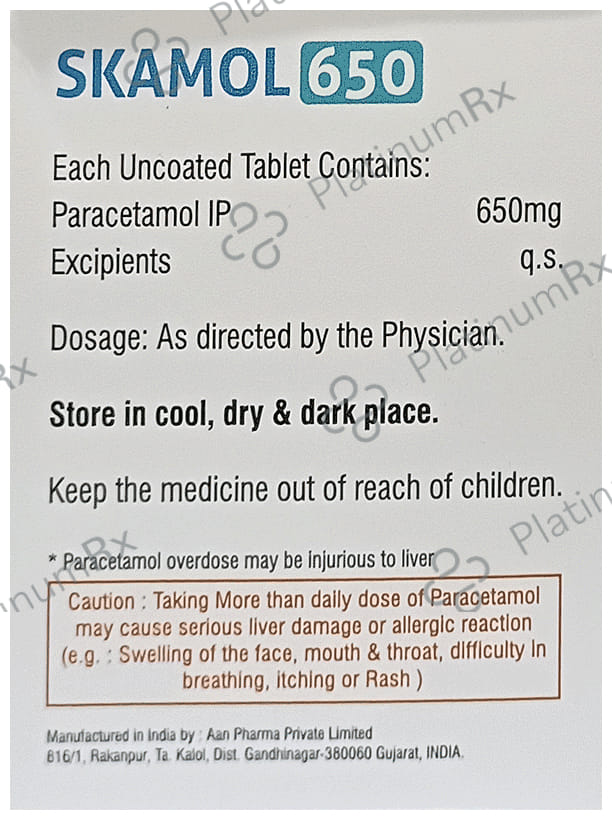 Skamol 650 Tablet