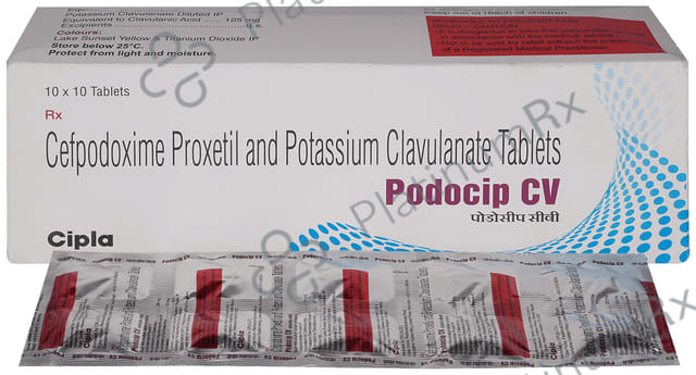 Podocip CV 200/125mg Tablet 10s