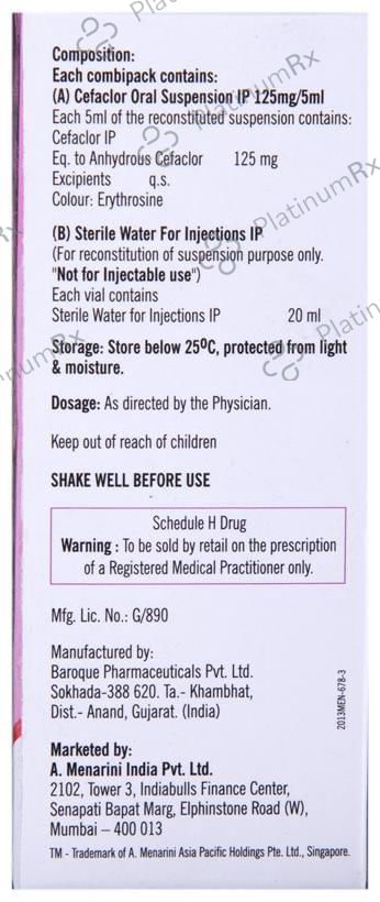 Distaclor 125mg Strawberry Oral Suspension 30ml