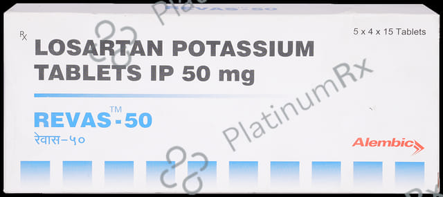 Revas 50mg Tablet 15s