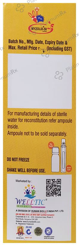 Myzolix 50mg Dry Syrup
