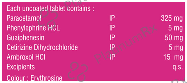 Zeecold Cough & Flu Tablet 10s