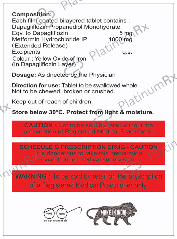 Dapafyzin-M 5/1000 Tablet ER