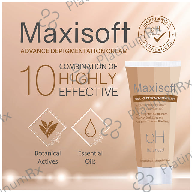 Maxisoft PH Balanced Advance Depigmentation Cream (50gm Each) 2 Tubes