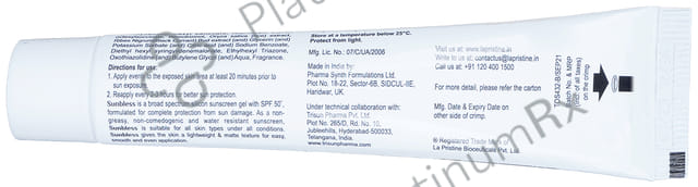 Sunbless Silicon Sunscreen SPF 50+ Gel 30gm
